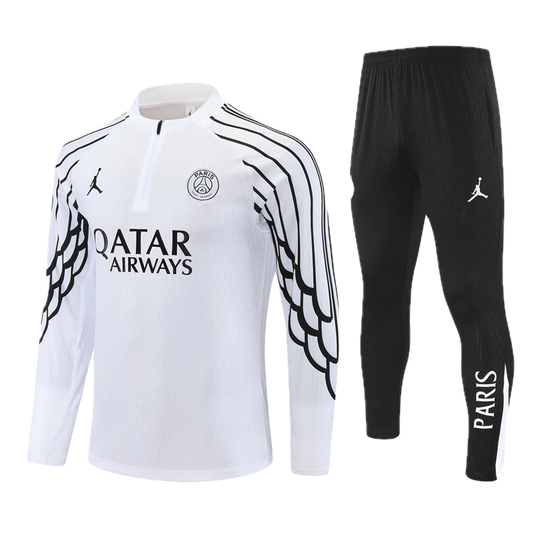 PSG White & Black Tracksuit 2025