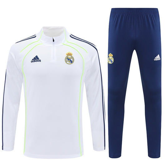 Real Madrid White & Navy Tracksuit 2025