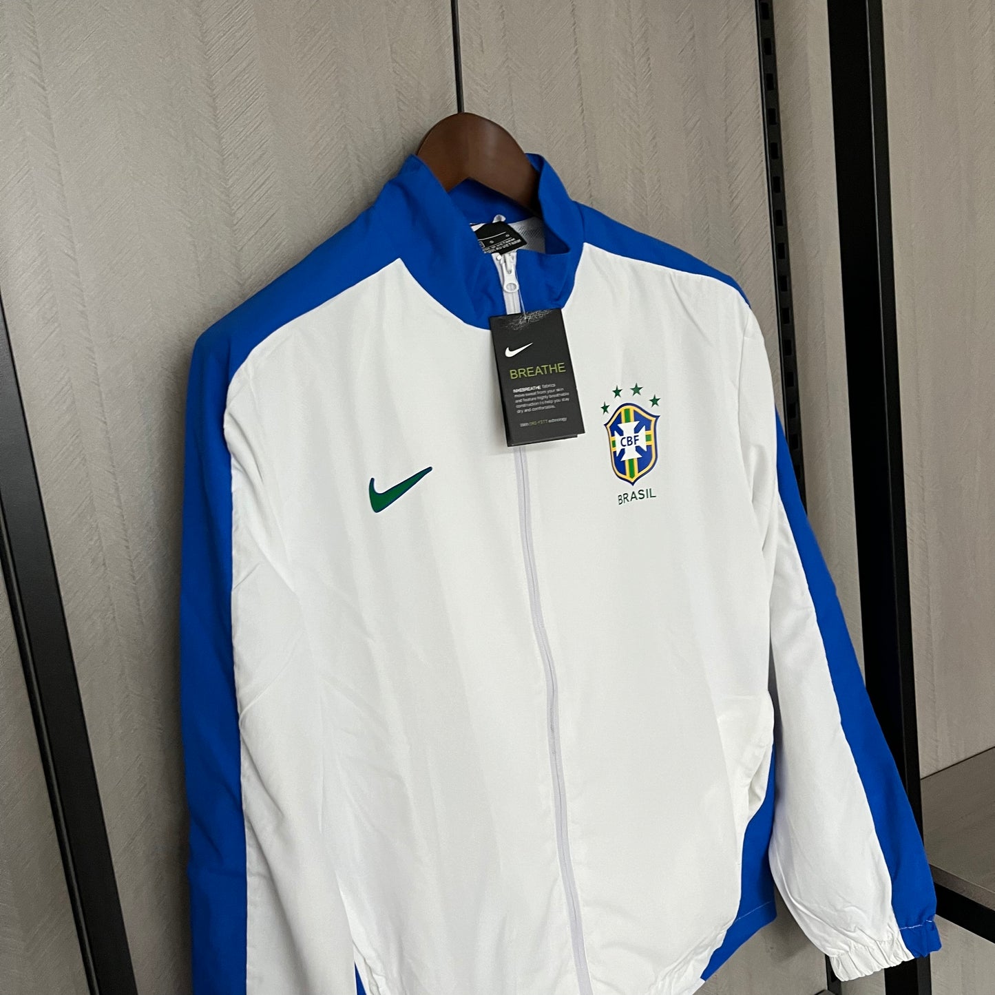Brazil Blue & White Windbreaker 2025
