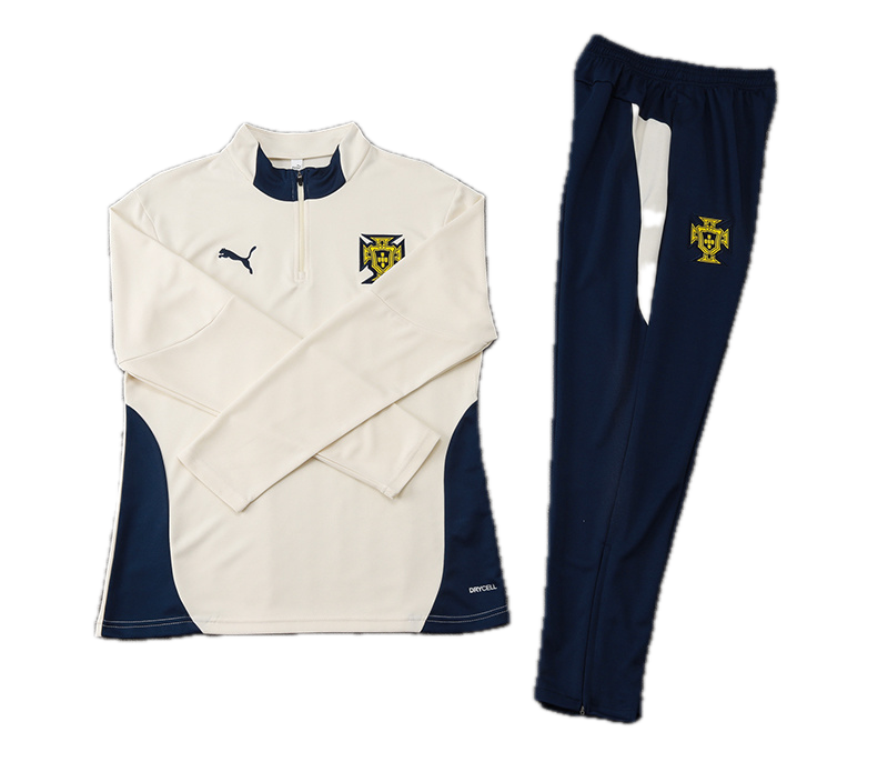 Portugal Cream & Navy Tracksuit 2025