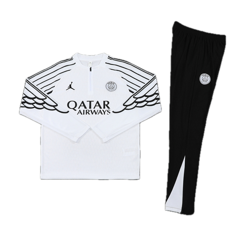 PSG White & Black Tracksuit 2025