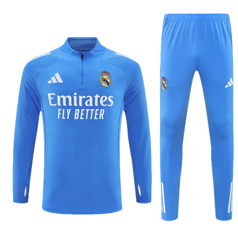 Real Madrid Light Blue Tracksuit 2025