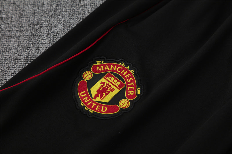 Man United White & Black Tracksuit 25-26