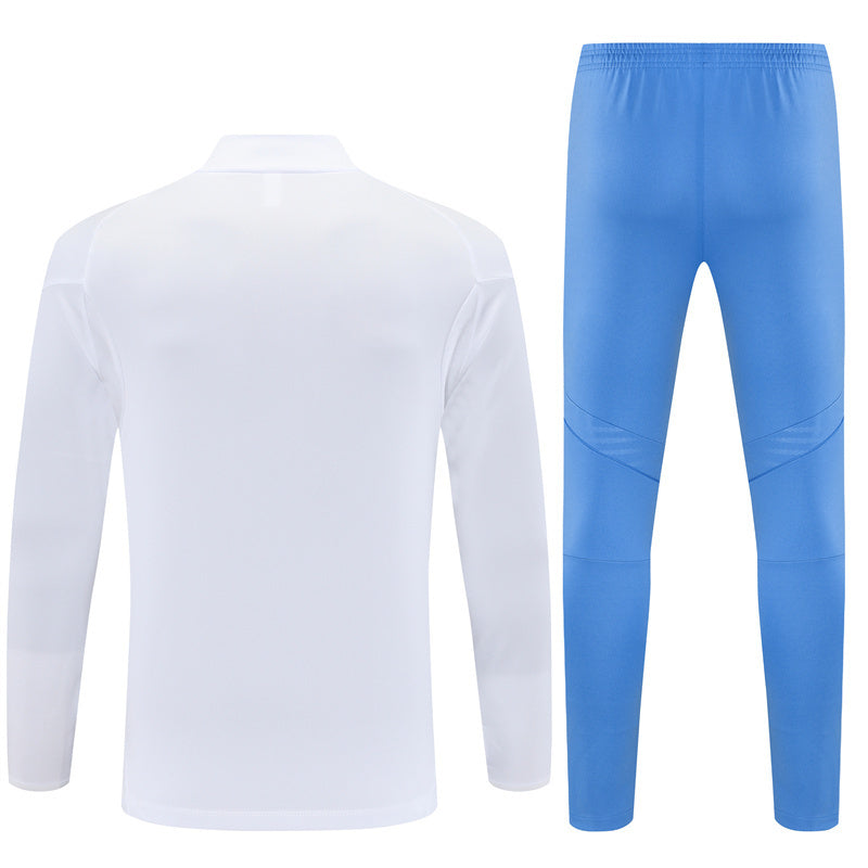 Real Madrid White & Blue Tracksuit 2025