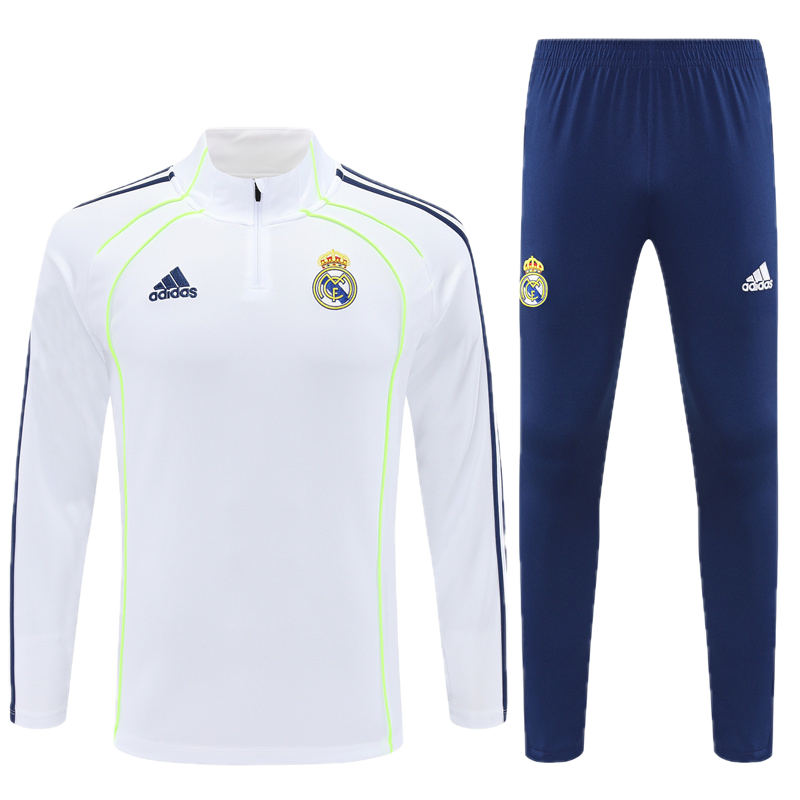 Real Madrid White & Navy Tracksuit 2025