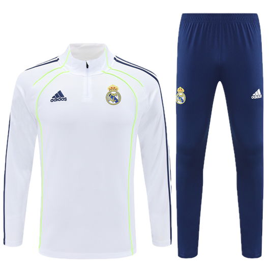 Real Madrid White & Navy Tracksuit 2025