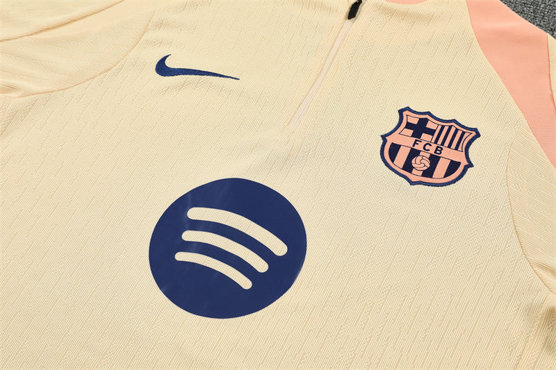 Fc Barcelona Cream & Navy Tracksuit 25-26