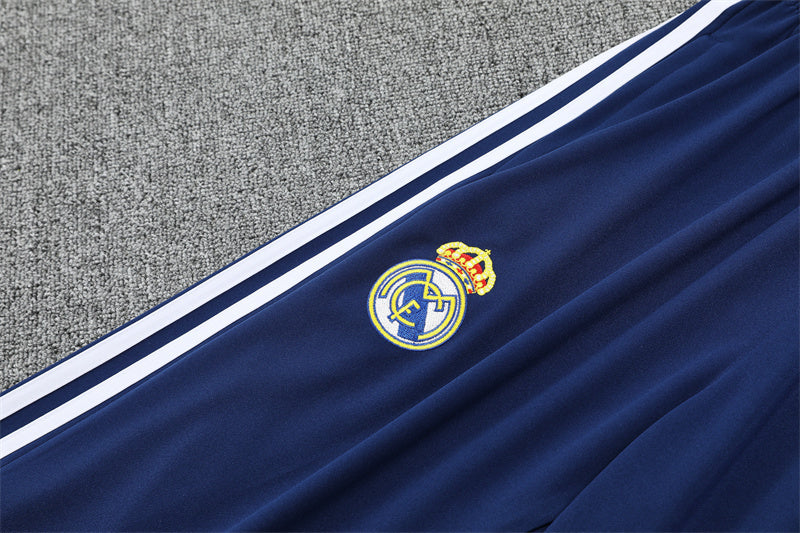 Real Madrid White & Navy Tracksuit 2025