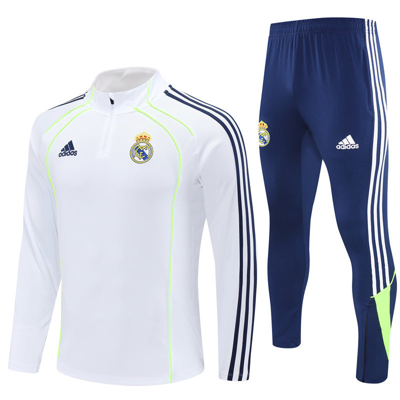 Real Madrid White & Navy Tracksuit 2025