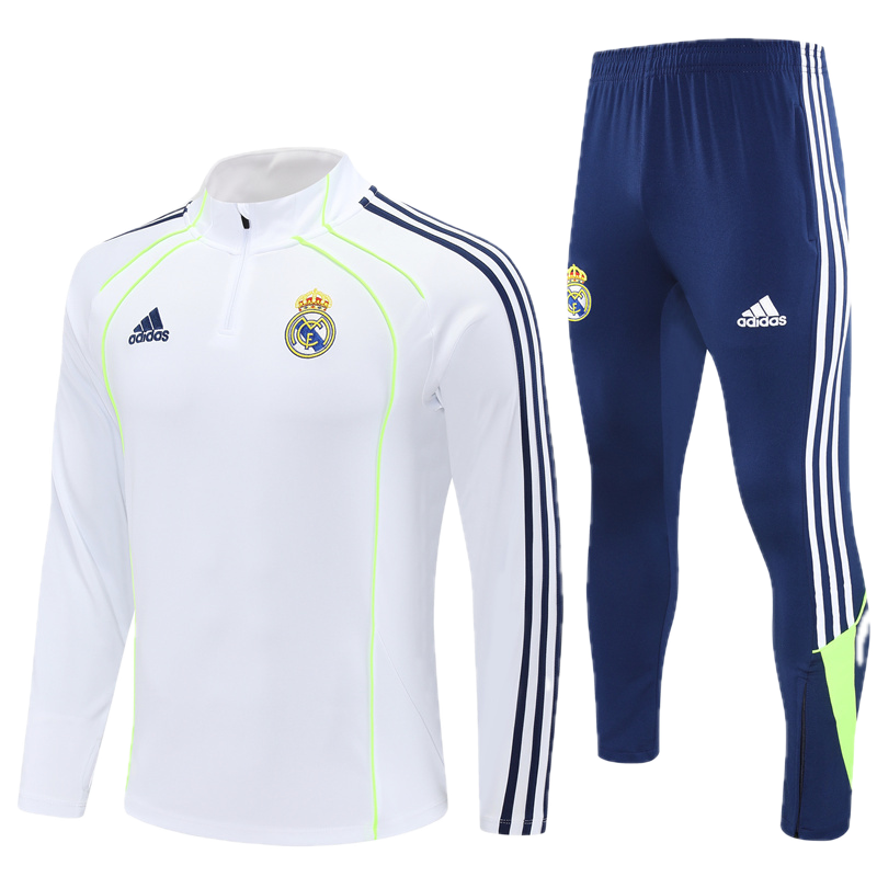 Real Madrid White & Navy Tracksuit 2025