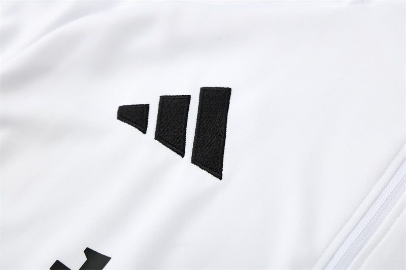 Man United White & Black Tracksuit 25-26
