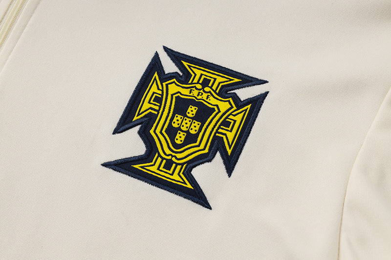 Portugal Cream & Navy Tracksuit 2025