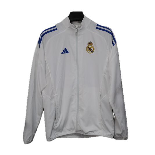 Real Madrid White Windbreaker 2025