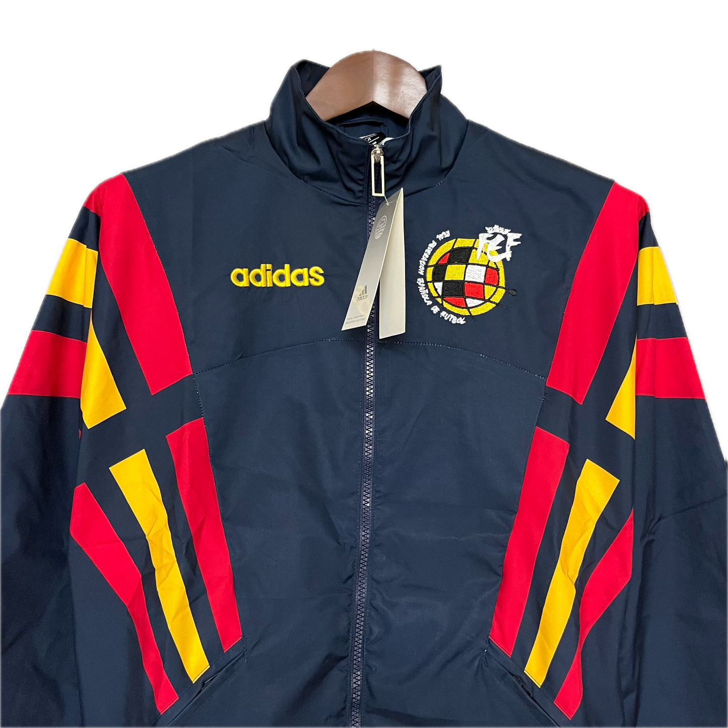 Spain Retro Inspired Navy Windbreaker 2025