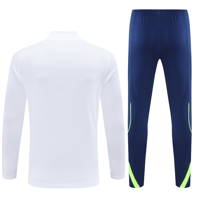 Real Madrid White & Navy Tracksuit 2025