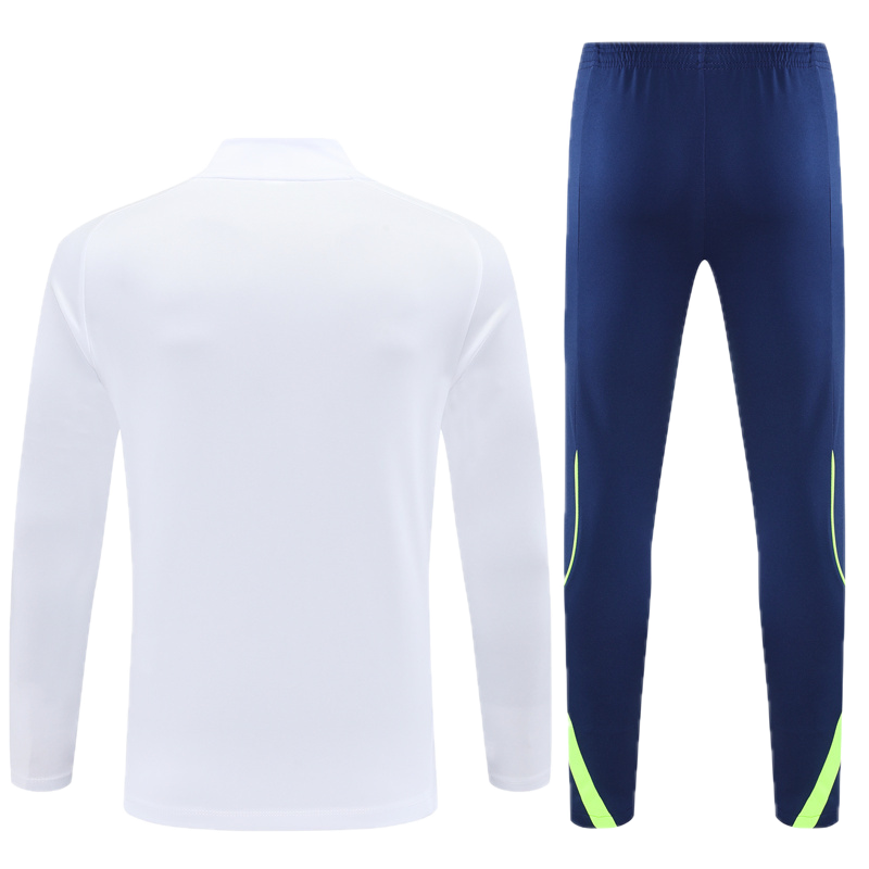 Real Madrid White & Navy Tracksuit 2025