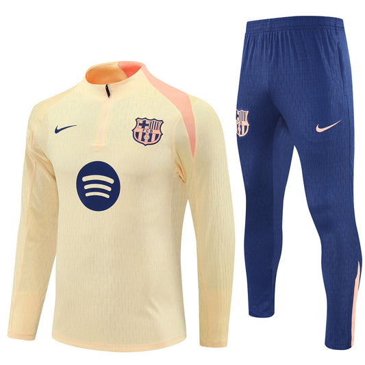 Fc Barcelona Cream & Navy Tracksuit 25-26