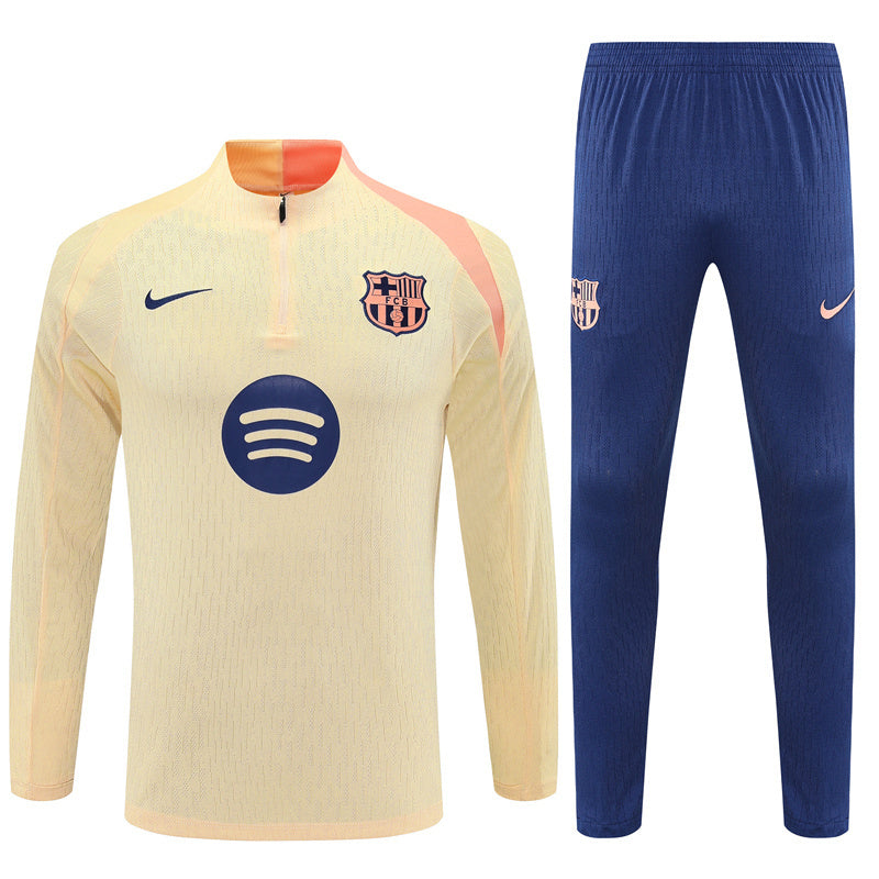 Fc Barcelona Cream & Navy Tracksuit 25-26
