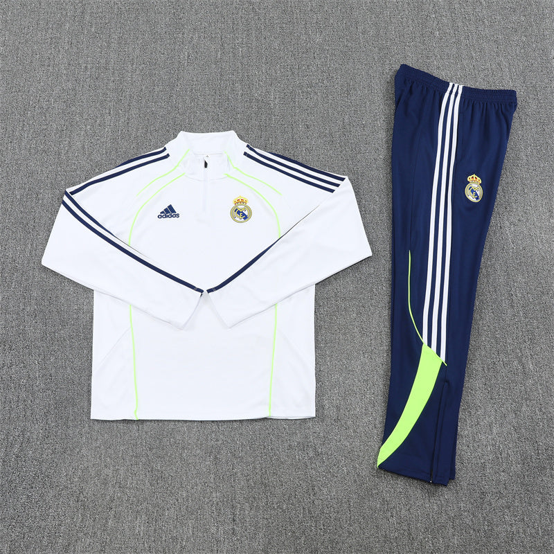 Real Madrid White & Navy Tracksuit 2025