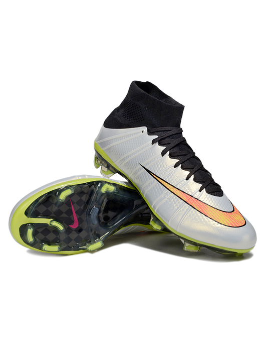 Mercurial Superfly IV Silver and Pink