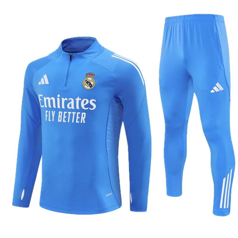 Real Madrid Light Blue Tracksuit 2025